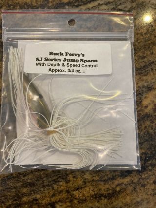 Sj Series Buck Perry Jump Spoon W/ Depth & Speed Control Rare Approximately 3/4