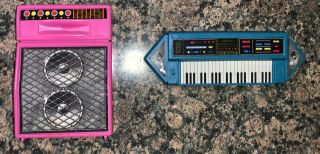 Vintage Mattel Inc.  1986 Baby Pink Barbie Boom Box And Piano