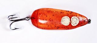 Very Rare & Early Doug English Old English Spoon Lure Clear Amber With Sparkles