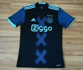 Size S Ajax Amsterdam Holland 2016/2017 Rare Football Shirt Jersey Away Adidas