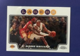 Kobe Bryant Vs.  Lebron James 2008 - 09 Topps Chrome Iconic Card 24 Rare Lakers