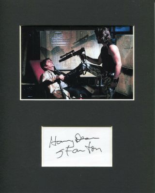Harry Dean Stanton Escape From York Rare Signed Autograph Photo Display