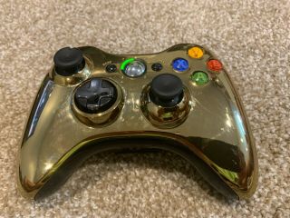 Xbox 360 Gold Chrome Limited Edition Rare C3po Wireless Controller -