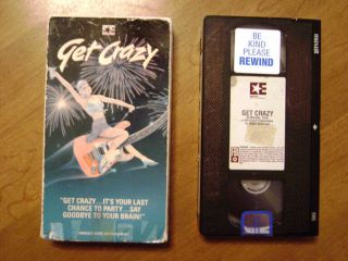 Get Crazy Vhs Rare Cult Music Comedy 1983 Lou Reed Lee Ving,  Dvd Transfer
