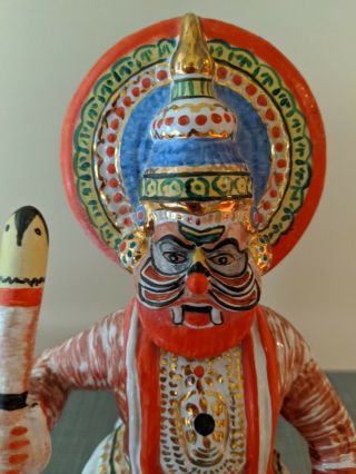 Vintage Ceramic Figurine Hindu? Bali? Indonesian? Tibet Goddess Diety 2