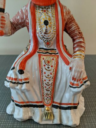 Vintage Ceramic Figurine Hindu? Bali? Indonesian? Tibet Goddess Diety 3