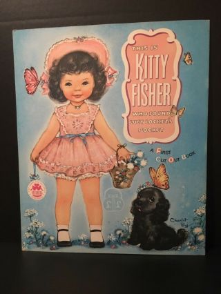 Charlot Byi Byj LUCY LOCKET AND KITTY FISHER PAPER DOLLS Merrill Publishing Co 2