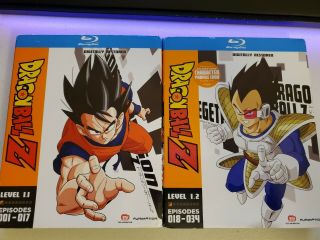 Dragon Ball Z Level Set 1.  1 And 1.  2 Blu Ray Rare Out Of Print