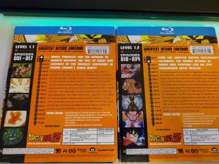 Dragon Ball z Level Set 1.  1 And 1.  2 Blu Ray Rare Out of Print 2