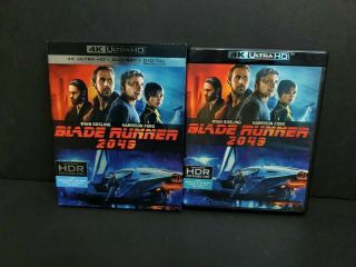Blade Runner 2049 (4k Uhd,  Blu - Ray) W/ Oop Rare Slipcover.  Ultra Hd Gosling Ford