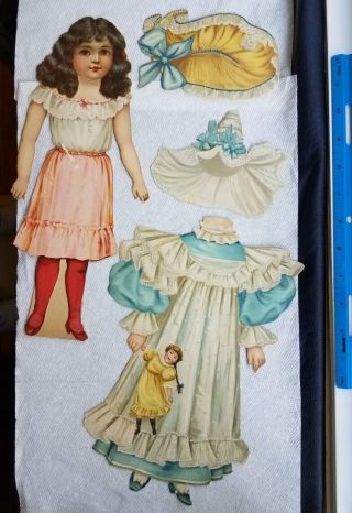 Antique Raphael Tuck Sweet Alice Dolls For All Seasons Paper Dolls Clothes Hats
