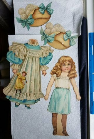 Antique Raphael Tuck Rosy Ruth Dolls For All Seasons Paper Dolls Clothes Hats