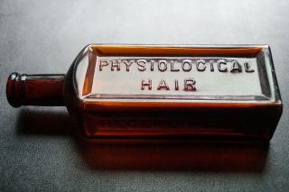 Antique Dr.  Tebbetts Physiological Hair Regenerator Bottle