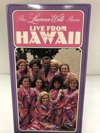 2 HTF RARE LAWRENCE WELK SHOW VHS TAPES TV TREASURES & LIVE FROM HAWAII 02 2