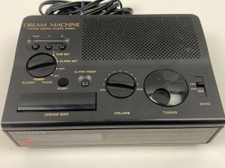 Vintage Sony Dream Machine Alarm Digital Clock Radio Wood Grain ICF - C4W 1980 ' s 2