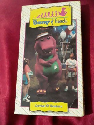 Barney & Friends Carnival Of Numbers (vhs,  1992) Time Life Rare