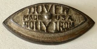 Antique Dover Dolly Cast Iron Miniature Toy Salesman Sample Red Wood Handle Usa