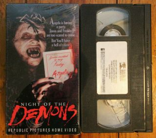 Very Rare Night Of The Demons,  Halloween,  More Promo Trailers Vhs Tape Horror