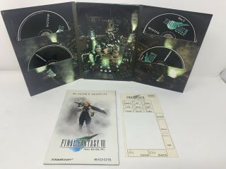1998 Squaresoft Final Fantasy 7 Windows Pc Game W/case & Manuals - Rare