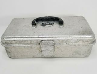 Vintage Umco 131 Aluminum Tackle Box Single Tier Fishing Gear Well
