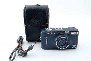 Rare Pentax Espio 120 Swii 35mm Film Camera Indigo Blue W/case,  5193