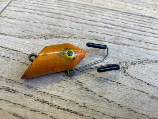 Rare Antique Moonlight Bait Company Trout - Eat - Us Fly Rod Lure 1928
