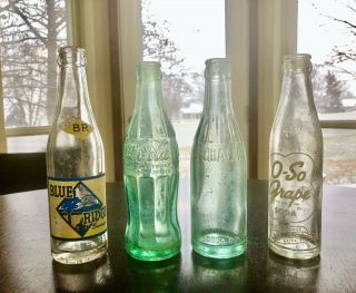 Blue Ridge,  Coca Cola,  Rare Cb Soda,  O So Grape,  Vintage Soda Bottles