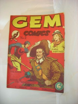 Very Rare Issue 2 Of Australian Gem Comic From December 1946