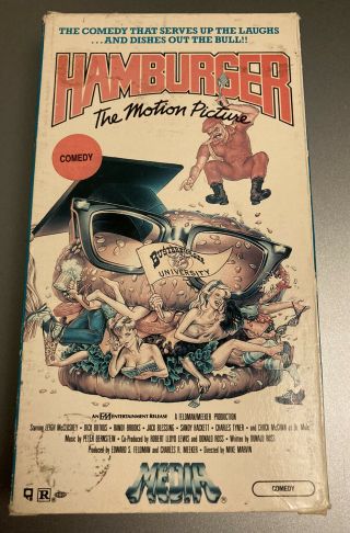 Hamburger - The Motion Picture (vhs,  1986) Dick Butkus Rare Oop Perfect
