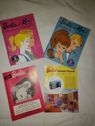 Vintage Barbie And Ken Booklets With Hard To Find Inserts