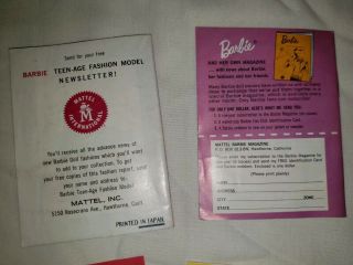 Vintage Barbie And Ken Booklets with hard to find inserts 2