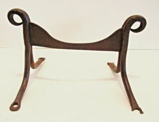 Antique Boot Scraper Hand Forged Iron Primitive Blacksmith Made
