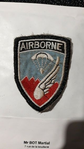 Rare Patch Armee Us 182nd Airborne Division Vietnam