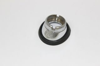 Mercedes - Benz W116 W126 Hirschmann Chrome Antenna Top Nut Adapter Seal (rare)