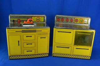 Vintage Wolverine Sunny Suzy Range Oven And Kitchen Sink Tin Toy