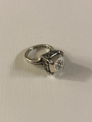Chrome Hearts Rare Cocktail Ring 925 Sterling Silver Us Size 6