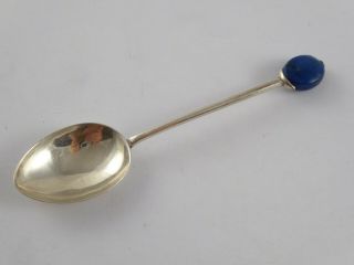 Rare Art Deco Liberty & Co Solid Sterling Silver Coffee Bean Spoon 1926