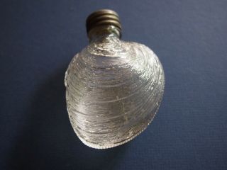 Antique Rare Glass Shell Flask Late 1800 