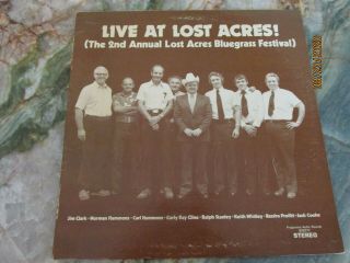 Live At Lost Acres 2nd Annual Bluegrass Festival - Rare Lp Ralph Stanley.  Vg,