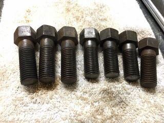 7 Antique Hit Miss Stationary Gas Steam Engine 3/4 " Crown Top Hex Head Bolts