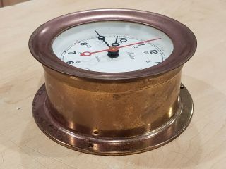 Chelsea Boston Quartz Brass Ship Clock Made in USA Not Running 2