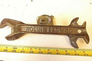Old Antique Moline Plow Co Farm Wrench Tool