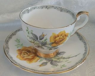 Royal Standard Roses To Remember Teacup And Saucer Set Rare Yellow Rose