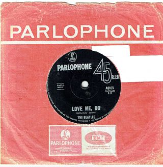 The Beatles - Love Me Do - 7 " Vinyl Record - 1964 (rare Upright Font Both Sides)
