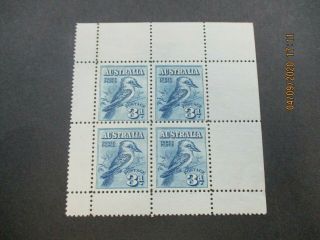 Pre Decimal Stamps: 3d Kookaburra Mini Sheet - Rare (n197)