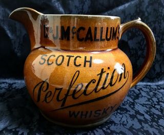 D & J Mccallum’s Scotch Perfection Whisky Real Antique & Rare Scotch Whisky Jug