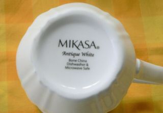 Mikasa Antique White 13 oz Coffee Mugs - Set of 4 3