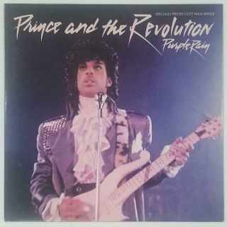 Prince And The Revolution ‎– Purple Rain Rare Purple Vinyl 12  Single (nm)
