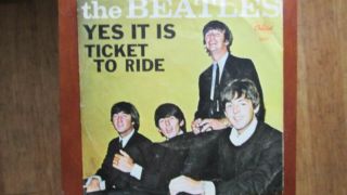 Beatles 45 With Rare Picture Sleeve - Ticket To Ride/yes It Is