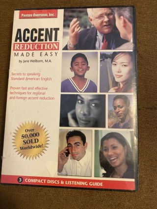 Accent Reduction Made Easy (3 Cd Set) By Jane Wellborn,  Rare,
